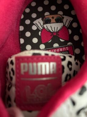 Puma Girls Pink and Black LOL Surprise Insole Sneaker
